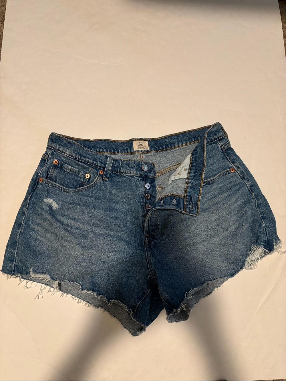 Women's Distressed 501 curve Shorts